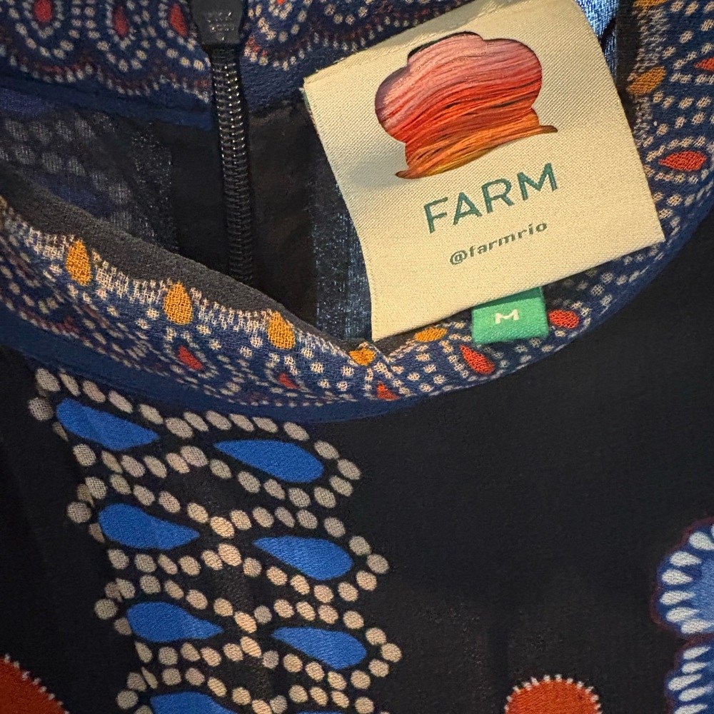 FARM Rio Black, Blue and Mustard Printed Maxi Dress - Picture 3 of 10